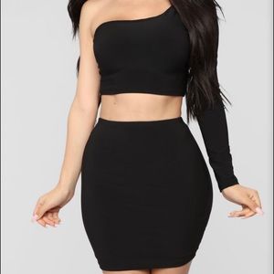 Fashion nova skirt and top set